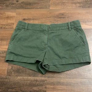 J. Crew Chino olive green cotton casual shorts